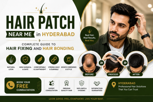 Hair Patch Near Me in Hyderabad – Complete Guide to Hair Fixing and Hair Bonding
